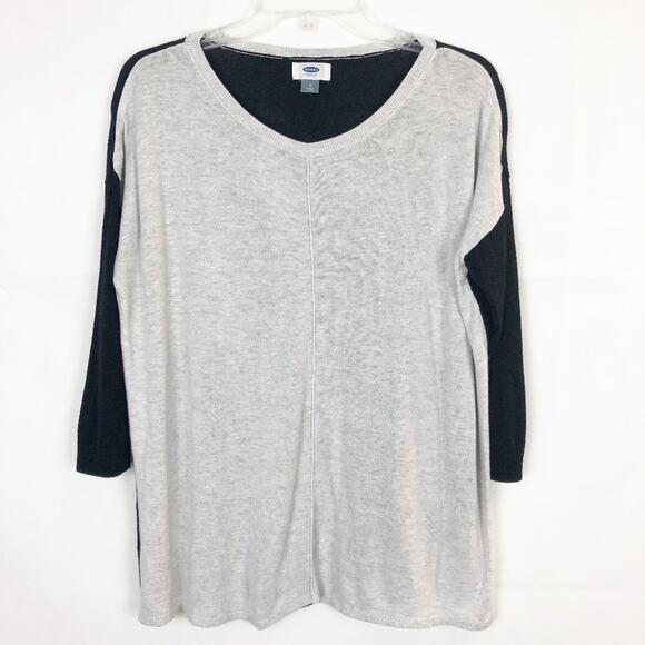 Old Navy 3/4 Sleeve Colorblock Women's Sweater Size Medium - Picture 1 of 12